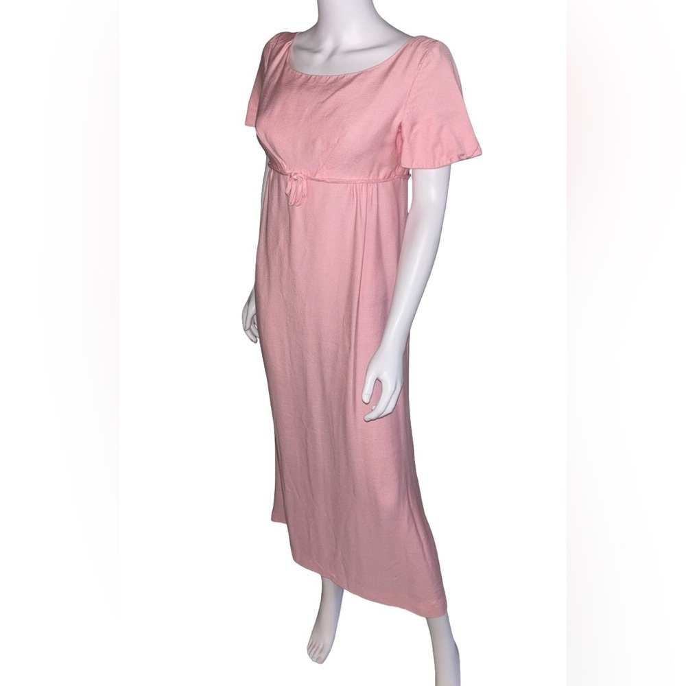 Vintage Union Made Pink Maxi Dress P2P 15" (30"Around)‎ 1960's